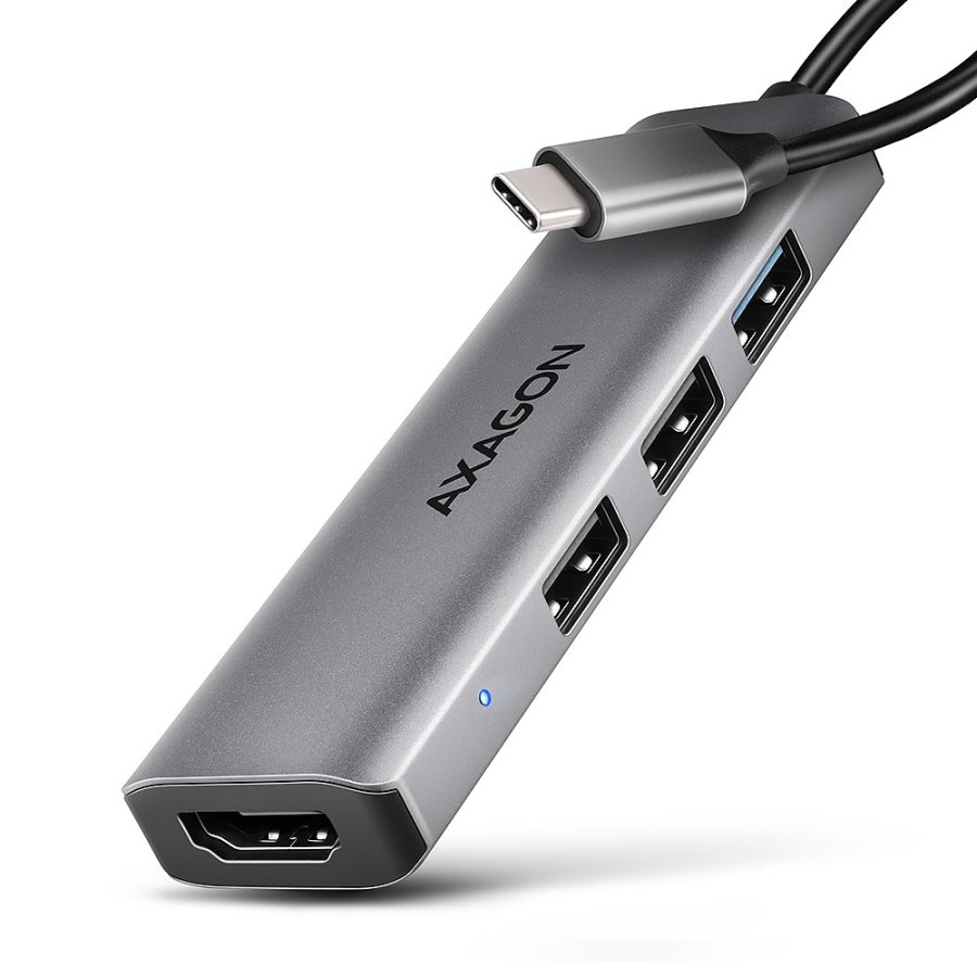 Axagon HMC-H3A dockingstation Ledningsfrt USB 3.2 Gen 1 (3.1 Gen 1) Type-C Slv #3