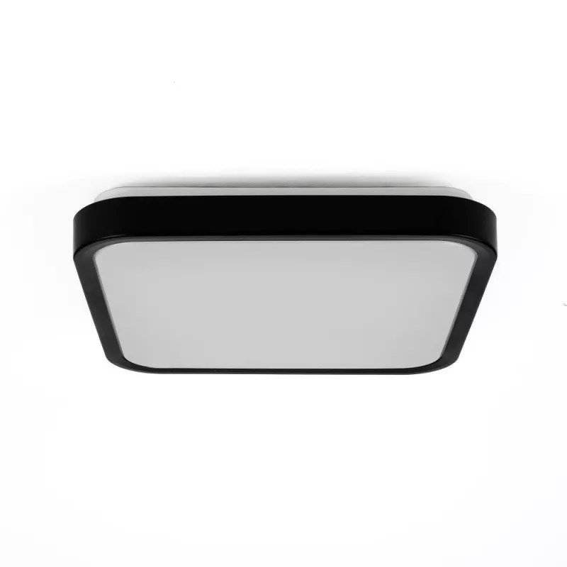 Plafond V-TAC VT-8630S overflademonteret 36W LED IP44 42x42cm bevgelsesdetektor 4000K 3820lm (SKU 76741) Sort #1