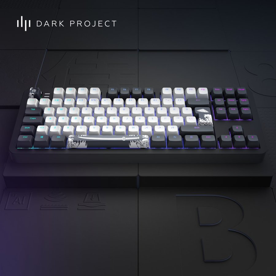 Dark Project DPKB_BUSHIDO_87_ISO tastatur Spil USB QWERTZ Dansk, Engelsk, Finsk, Tysk, Nordisk, Norsk, Spansk, Svensk, UK engelsk, UK international Sort #15