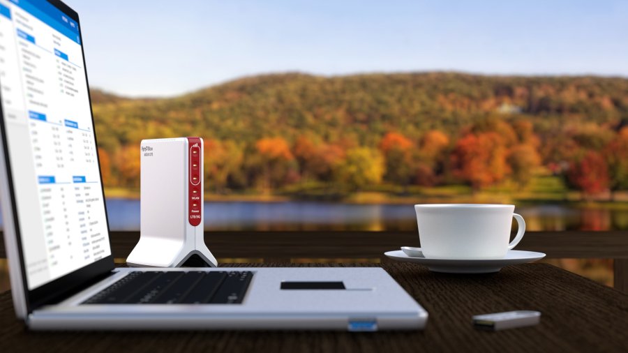 FRITZ!Box 6820 LTE trdls router Gigabit Ethernet Enkelt band (2,4 GHz) 4G Hvid #2