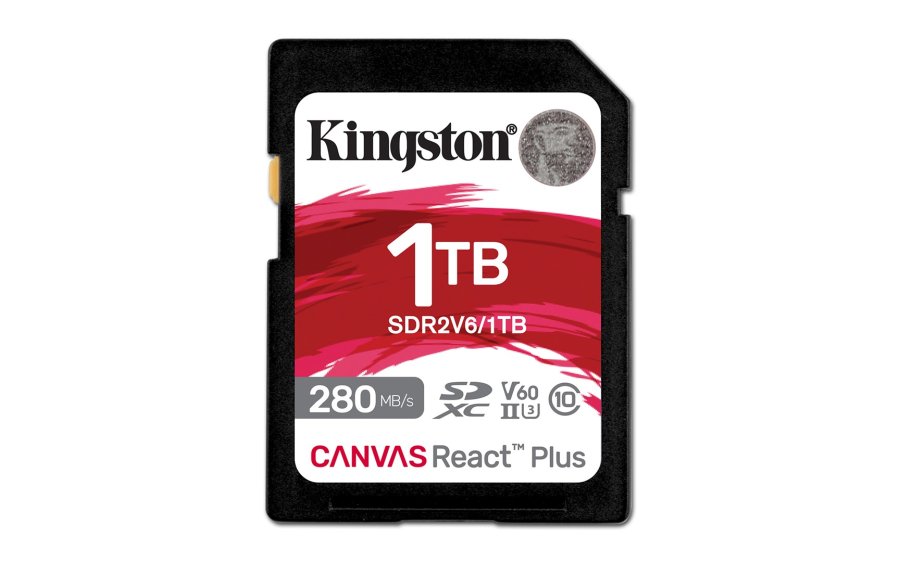 Kingston Technology 1 TB Canvas React Plus SDXC UHS-II 280R/150W U3 V60 til fuld HD/4K #1