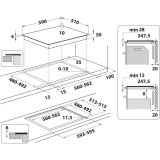 Whirlpool WL S7960 NE Sort Indbygget 60 cm Zone induktionskogeplade 4 zone(s) #7
