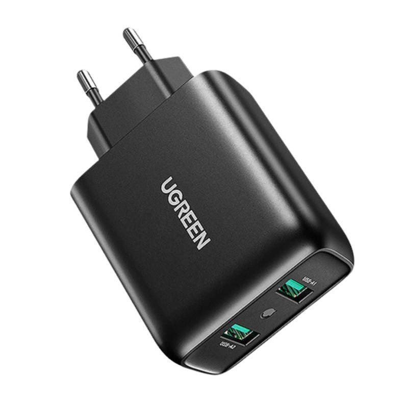 Ugreen netoplader 2� USB-A 36 W QC3.0 sort (CD161) #1