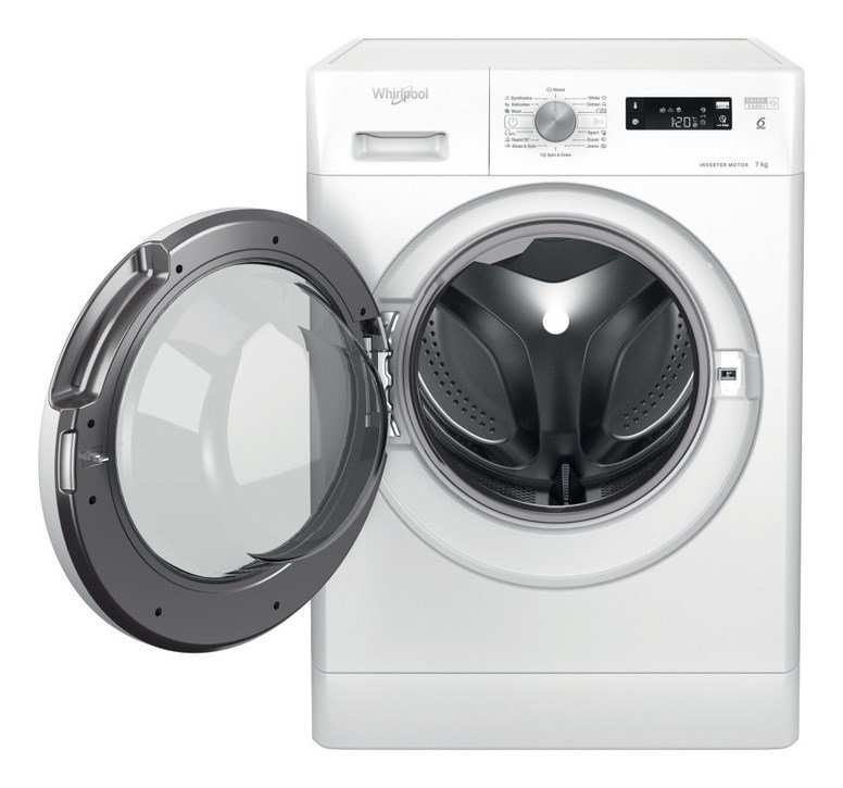 Whirlpool Washing machine | FFS 7469 W EE | Energy efficiency class A | Front loading | Washing capacity 7 kg | 1400 RPM | Depth 57.5 cm | Width 59.5 cm | Display | LED | White #4