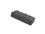 NATEC HUB USB 3.0 MANTIS 2 4-PORT MED SWITCH+STRMFORSYNING #4
