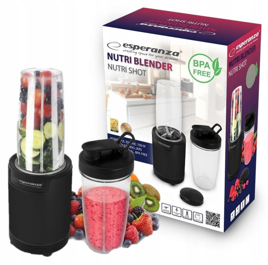 Esperanza EKM029 blender 0,8 L Bordplade blender 700 W Sort #5
