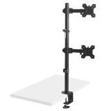 Maclean MC-967 Dobbelt lodret skrmholder til skrivebord max VESA 100x100, 13-27