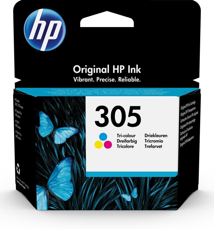 HP 305 Original Bl, Magenta, Gul 1 stk #1