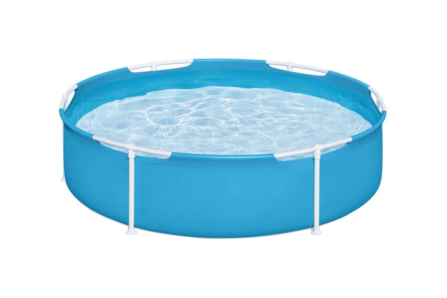 Bestway 56283 / 24 swimmingpool til over jorden Indrammet pool Rund Bl� #3