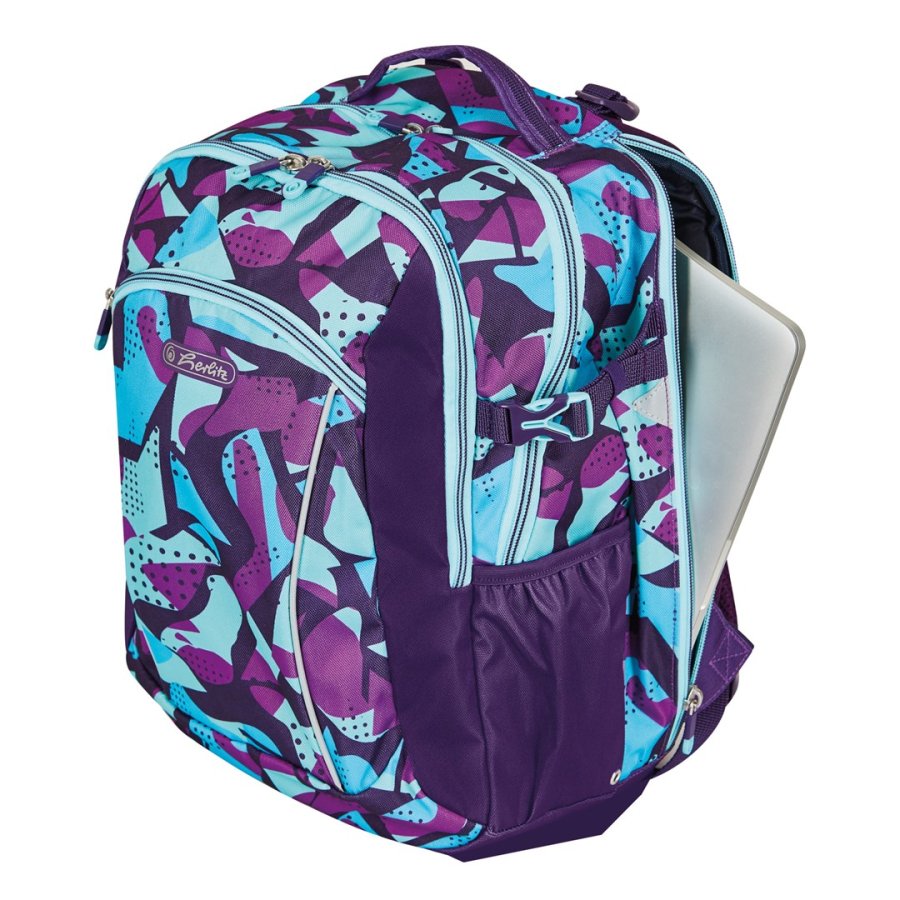 Herlitz Ultimate CamoPurple rygs�k Skolerygs�k Bl�, Lilla Polyester #8