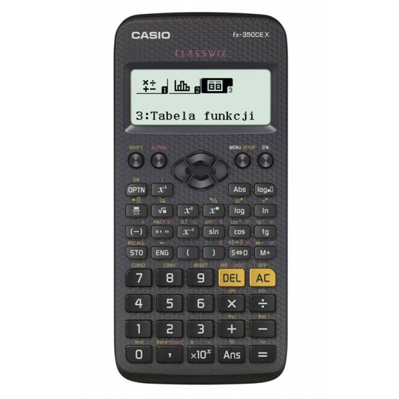 CASIO VIDENSKABELIG LOMMEREGNER FX-350CEX, 379 FUNKTIONER, 77X166MM, SORT #1