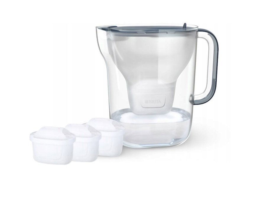 BRITA Style ESSENTIAL XL vandfilterkande, m�rkebl� + 3 x MX Pro Pure Performance-filter #1