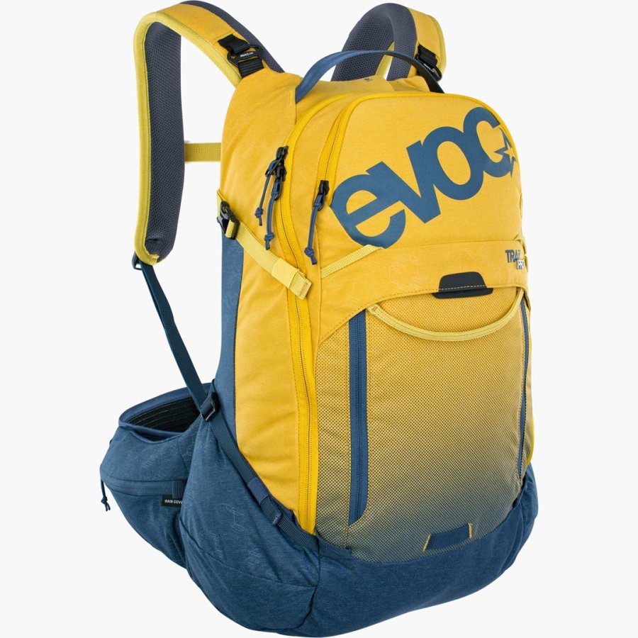 EVOC Trail Pro rygs�k Cykel rygs�k Bl�, Gul Nylon #1