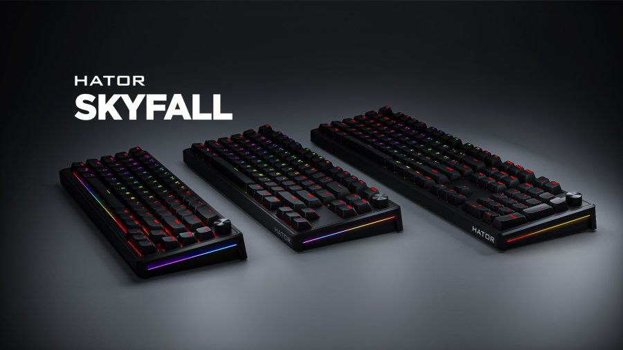 HATOR Skyfall 65 Wired tastatur Universel USB QWERTY Engelsk Sort #13