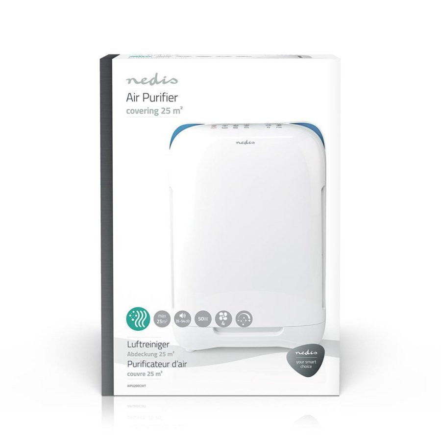 Nedis AIPU200CWT luftrenser 25 m� 54 dB 50 W Hvid #8