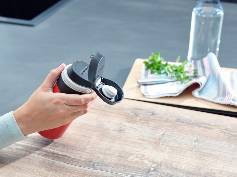 Leifheit 03245 rejsekrus 350 ml Sort, Rd Rustfrit stl #3