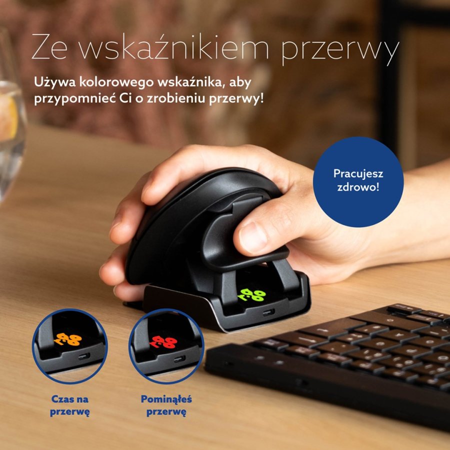 R-Go Tools RGOTWBMWLBL mus Kontor Ambidextrous Bluetooth + USB Type-A Optisk 2400 dpi #9