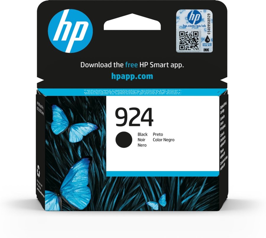HP 924 original blkpatron, sort #1