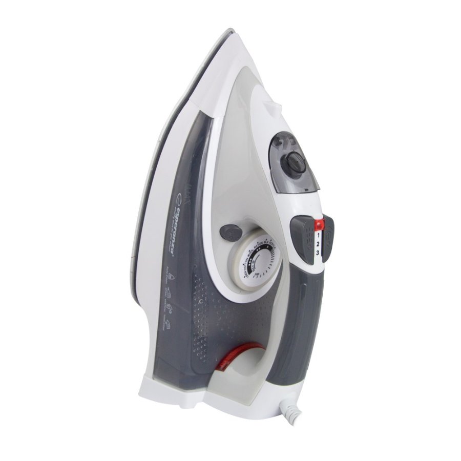 Esperanza CHINO Tr & dampstrygejern Keramisk strygesl 2400 W Sort, Gr, Hvid #9