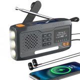Extralink RADIO AWARYJNE BLUETOOTH SOLARNE Z KORBKA DYNAMO POWERBANK 4000MAH Z LATARKA SOS BT-4000 B�rbar Analog & digital Sort, Orange #1