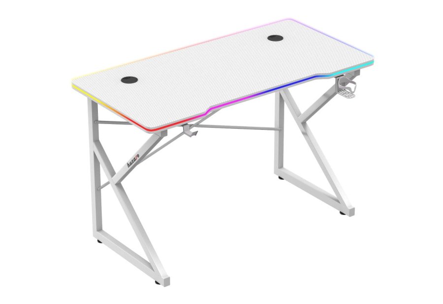 Huzaro Hero 1.7 RGB White - gaming-skrivebord #5