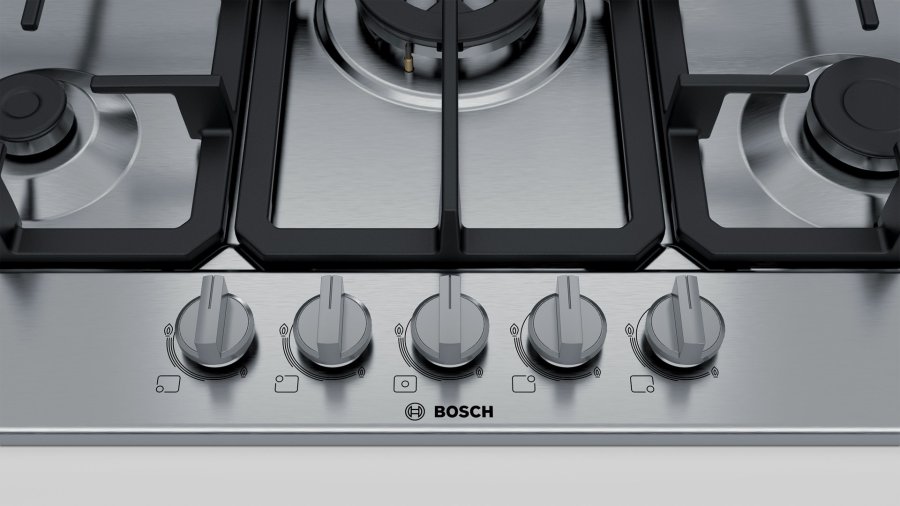 Bosch Serie 4 PGQ7B5B90 kogeplade Rustfrit stl Indbygget 75 cm Gaskomfur 5 zone(s) #7