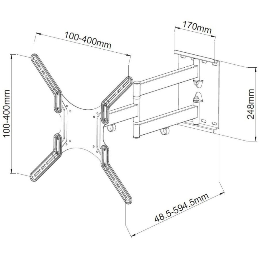 Techly ICA-PLB 136M tv-beslag 139,7 cm (55