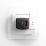 Axagon ACU-PQ20 wall charger QC3.0/AFC/FCP+ PD type-C 20 W - schwarz - USB Typ C Mobiltelefon, Smartphone, SmartWatch, Tablet, Universel Sort Vekselstrm Hurtig opladning Indendrs #9