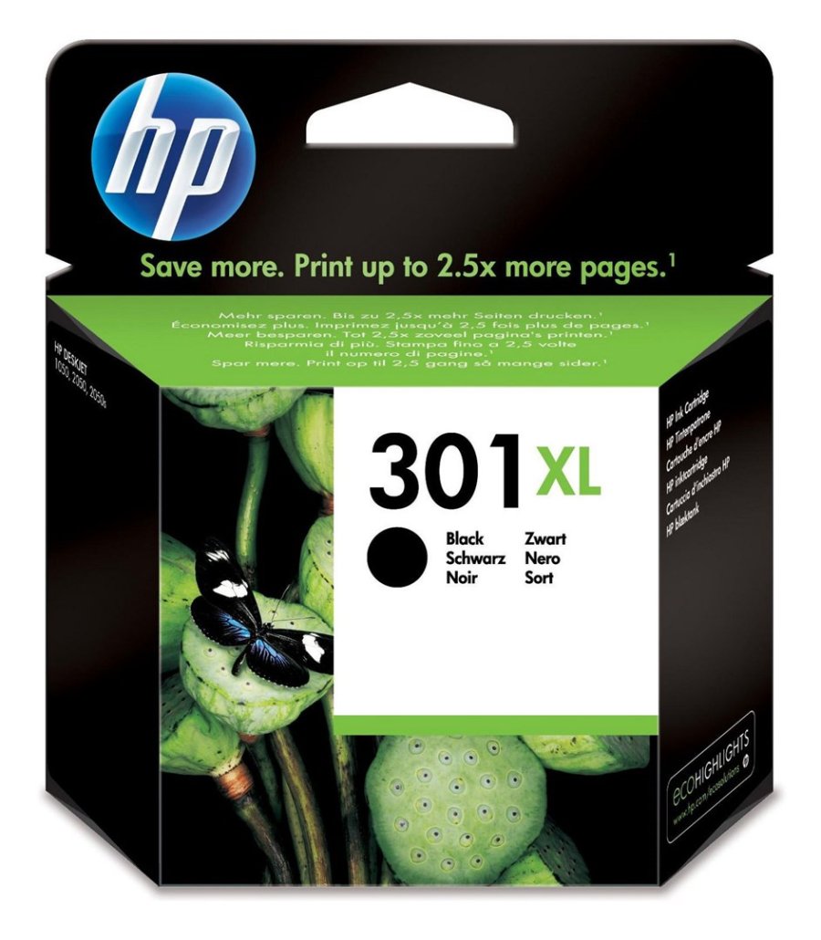 HP Original 301XL-blkpatron med hj kapacitet, sort #11