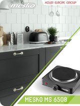 Mesko Home MS 6508 kogeplade Sort Bordplade Forseglet plade 1 zone(s) #13