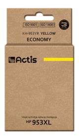 Actis KH-953YR blk (erstatning HP 953XL F6U18AE; premium; 25 ml; gul) #1