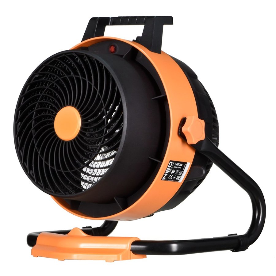 NEO TOOLS 90-070 2in1 Elektrisk varmeapparat + Ventilator 2400 W Sort, Orange #1