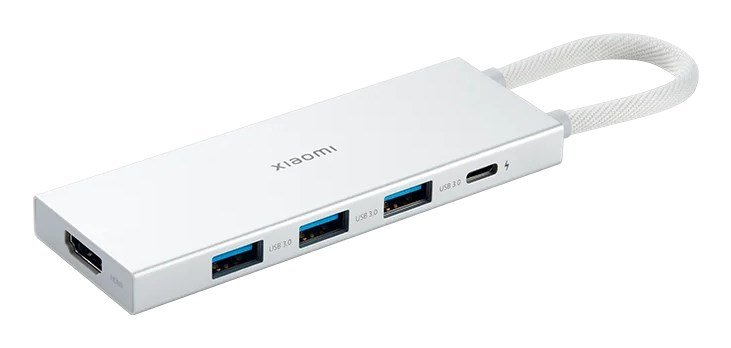 Xiaomi XMDS05YM dockingstation Ledningsfrt USB 3.2 Gen 1 (3.1 Gen 1) Type-A + Type-C Hvid #1