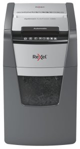 Rexel Optimum AutoFeed+ 130X papirmakulator Krydsmakulering 55 dB 22 cm Sort, Slv #1