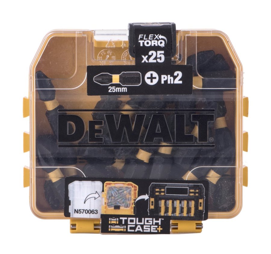 Skruetrkkerbits 2x25/25stk. DT70555T DEWALT #1