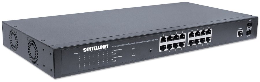 Intellinet 561341 netvrksswitch Administreret L2+ Gigabit Ethernet (10/100/1000) Strm over Ethernet (PoE) 1U Sort #3