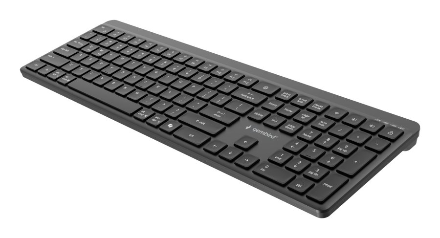 Gembird KB-WPS-03 tastatur Kontor RF tr�dl�s + Bluetooth QWERTY US International Sort #6