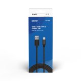 Savio CL-129 USB-kabel 2 m USB 2.0 USB A USB C Sort #3