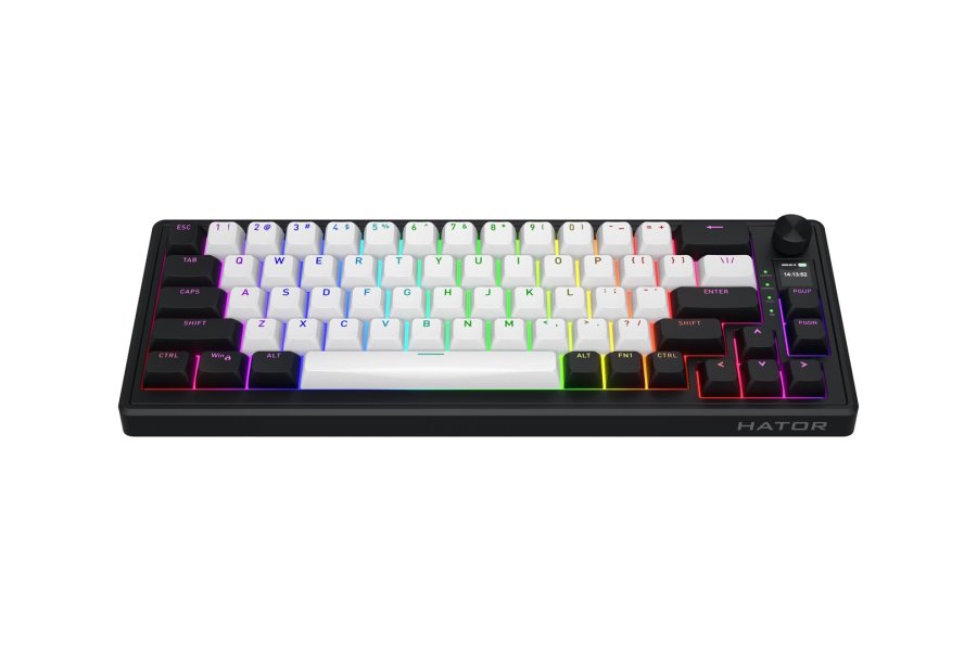 HATOR Skyfall 65 MAG ULTIMA 8K wireless tastatur Spil USB + RF Wireless + Bluetooth QWERTY US engelsk Sort, Hvid #18