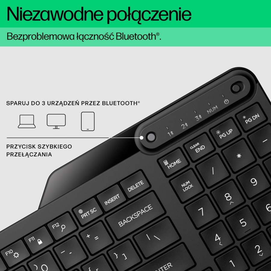 HP 460 Bluetooth-tastatur til flere enheder #4