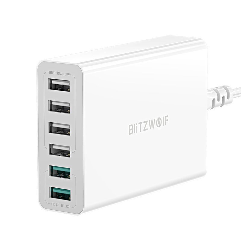 BlitzWolf BW-S15 oplader til mobil enhed Universel Hvid Vekselstr�m Hurtig opladning Indend�rs #1