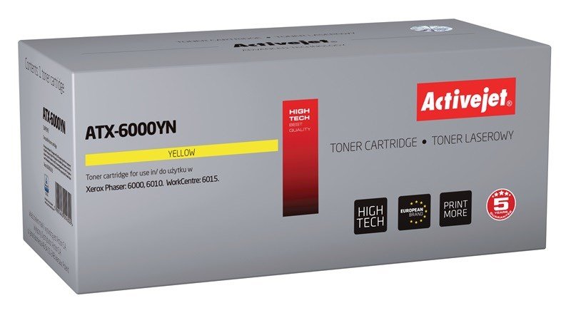 Activejet ATX-6000YN (erstatning Xerox 106R01633; Supreme; 1000 sider; gul) #1
