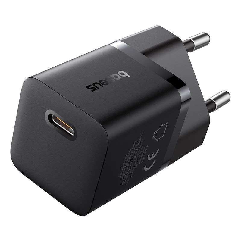 Baseus P10110909113-00 USB-C GaN5 mini 25W netoplader Sort #1