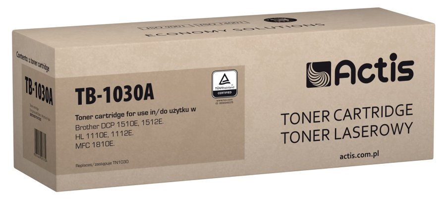 Actis Tonerpatron TB-1030A (erstatning Brother TN-1030; Supreme; 1000 sider; sort) #1