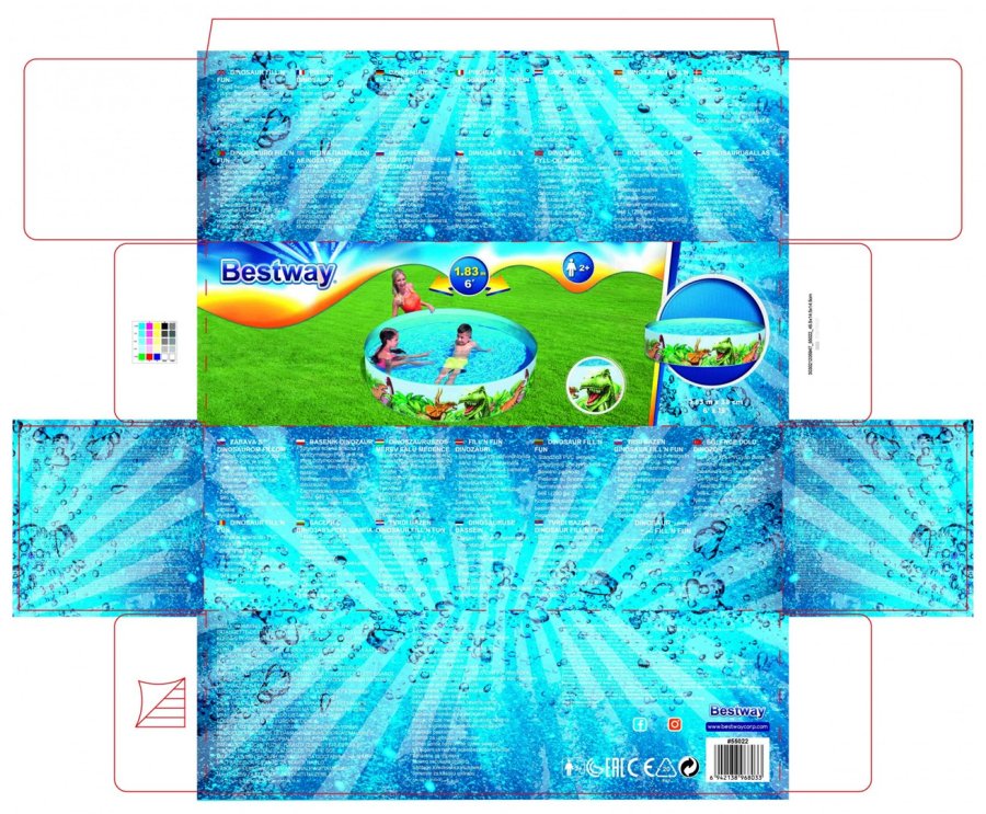Bestway 55001 Brnepool Indrammet pool #8