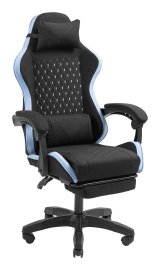 Mars Gaming MGC-X Fabric PC gamingstol Polstret s�de Sort, Bl� #4