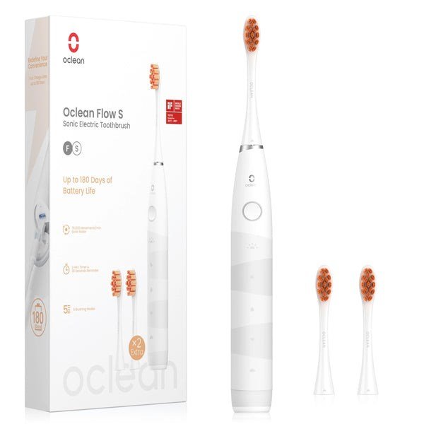 Oclean Flow S Voksen Sonisk tandbrste Orange, Hvid #3