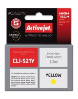 Activejet blk ACC-521YN (erstatning Canon CLI-521Y; Supreme; 10 ml; gul) #1