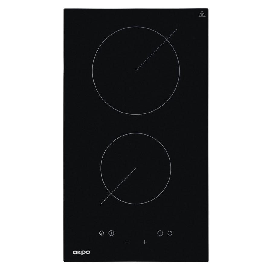 Akpo PKA 30 830/2 kogeplade Sort Indbygget 30 cm 2 zone(r) #1