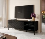 RTV-skab ABETO 150x42x52 sort blankt #8